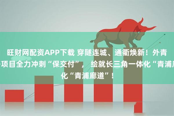 旺财网配资APP下载 穿隧连城、通衢焕新!外青松公路项目全力冲刺“保交付”, 绘就长三角一体化“青浦廊道”!