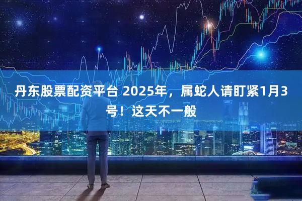 丹东股票配资平台 2025年，属蛇人请盯紧1月3号！这天不一般