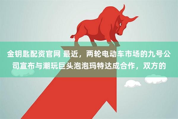 金钥匙配资官网 最近，两轮电动车市场的九号公司宣布与潮玩巨头泡泡玛特达成合作，双方的